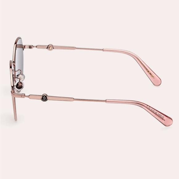MONCLER PINK/BROWN GRADIENT ROUND SUNGLASSES ML 0236-K - Picture 4 of 7